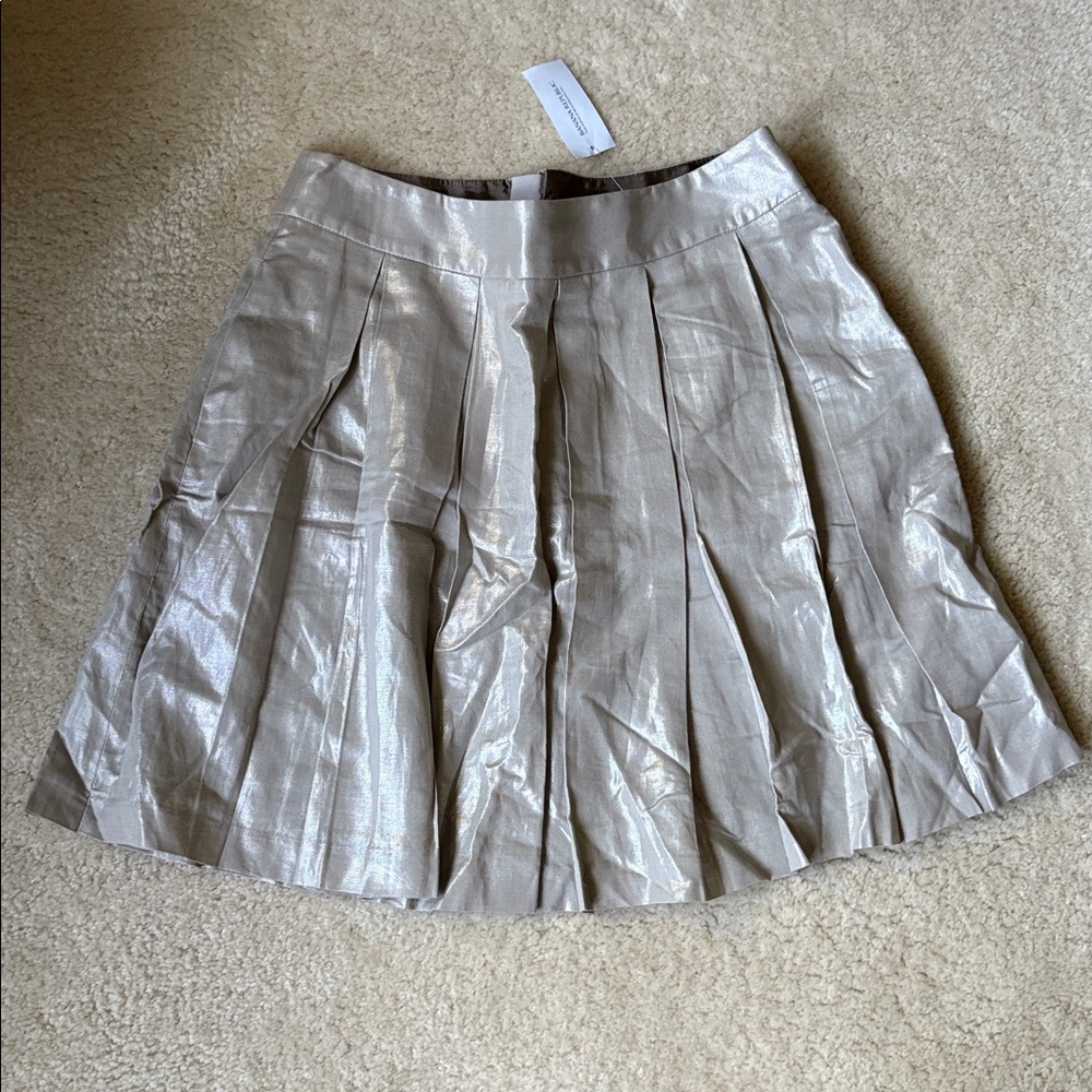 NWT Banana Republic Metallic Skirt Sz. 4